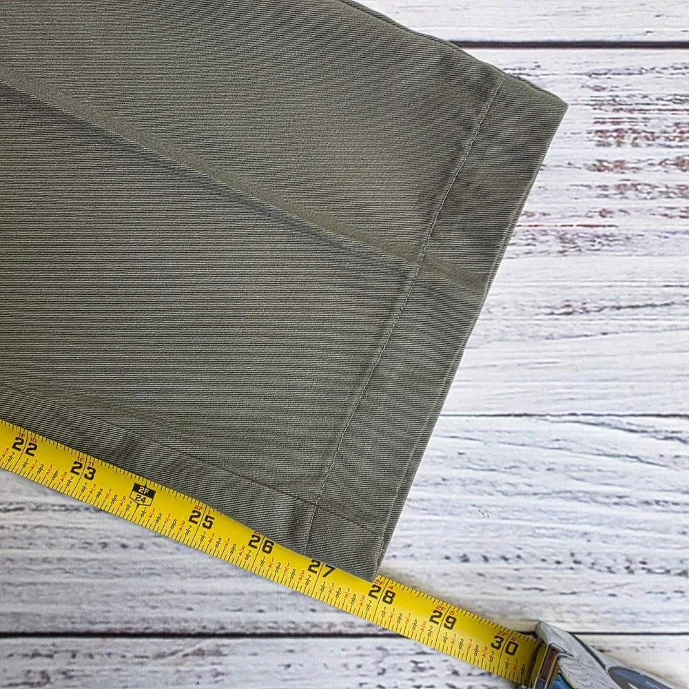 Polo Ralph Lauren‎ Andrew Pant Mens 36x28 Gray Pleated Cotton Chino Trousers